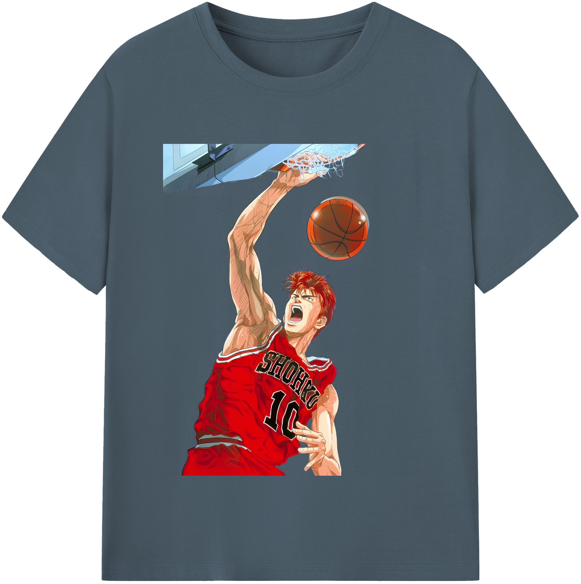 （画像用） SLAM DUNK／スラムダンク 綿100％半袖Tシャツ（フロントプリント）